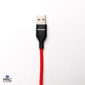 تصویر کابل تبدیل USB به microUSB بزند کلومن مدل KD-L66 طول 1 متر قرمز 