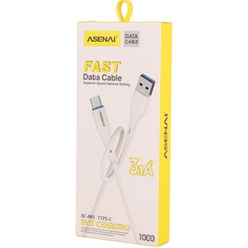 تصویر کابل تایپ سی فست شارژ Asenai AC-003 3.1A 1m ASENAI AC-003 3.1A 1M FAST Type-C CHARGING CABLE