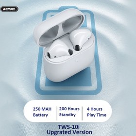 تصویر هندزفری بلوتوثی ریمکس مدل TWS-10i ایرپاد بی سیم ریمکس مدل هندزفری بلوتوثی ریمکس مدل TWS-10i