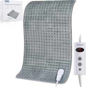 تصویر پد حرارتی درمانی تشکچه برقی با 10 حالت گرمایی برند Duerer Duerer Electric Heating Pad for Back, Neck and Shoulder Pain Relief and Cramps XXL 17.7 x 33.4 inches, Set of 10 Temperatures and 90 Minute Shut-Off Timer