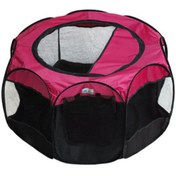 تصویر پارک برزنتی سگ و گربه زاریکس لارج 8 ضلعی پلاس Zarix Dog Exercise Playpens with Zipper, Door Top& Cover Floor plus