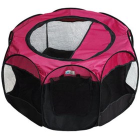 تصویر پارک برزنتی سگ و گربه زاریکس لارج 8 ضلعی پلاس Zarix Dog Exercise Playpens with Zipper, Door Top& Cover Floor plus