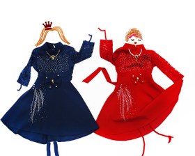 تصویر لباس مجلسی دخترانه در رنگ های مختلف 