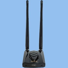تصویر کارت شبکه بیسیم AC1200 آلفا 300Mbps | مدل AWUS036ACH ا Alfa Long-Range Dual-Band AC1200 Wireless USB 3.0 Wi-Fi Adapter w/2x 5dBi External Antennas – 2.4GHz 300Mbps/5GHz 867Mbps – 802.11ac & A, B, G, N Alfa Long-Range Dual-Band AC1200 Wireless USB 3.0 Wi-Fi Adapter w/2x 5dBi External Antennas – 2.4GHz 300Mbps/5GHz 867Mbps – 802.11ac & A, B, G, N