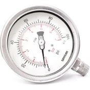 تصویر گیج فشار SANGAN صفحه 10cm رنج 7BAR SANGAN PRESSURE GAUGE