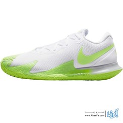 تصویر کفش تنیس نایکی مدل Court Zoom Vapor Cage 4 Rafa رنگ سفید/نارنجی 