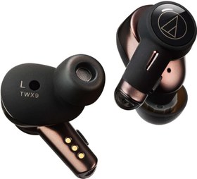 تصویر هدفون های Audio-Technica ATH-TWX9 واقعاً بی سیم با فناوری حذف نویز هیبریدی دیجیتال - ارسال 20 روز کاری 