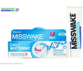 تصویر خمیر دندان میسویک مدل Daily Whitening حجم 100 میلی لیتر ا Misswake Daily Whitening Toothpaste 100ml Misswake Daily Whitening Toothpaste 100ml