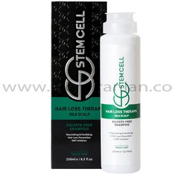 تصویر شامپو ضد ریزش فاقد سولفات موهای چرب استم سل حجم 250 میلی لیتر Stem Cell Hair Loss Therapy Oily Hair Shampoo 250ml