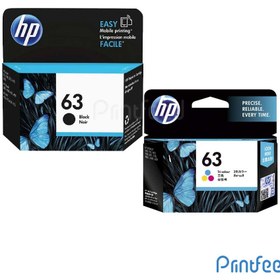 تصویر کارتریج اچ پی رنگی ۶۳ 