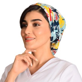 تصویر کلاه حجاب طرح‌دار کد 140 
