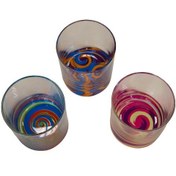 تصویر ست نیم لیوان 3 تایی 3 بعدی مدل COLOURS برند لاو ترکیه _ شناسه کالا : ADA382 COLOURS ADA382