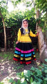 تصویر لباس محلی دخترانه 6 تا 7 سال کد114 