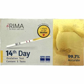 تصویر تست تخمک گذاری 14 روزه ریما Rima ovulation test 