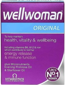 تصویر قرص مولتی ویتامین ول وومن ویتابیوتیکس بانوان Wellwoman Original Tablets 30Tab