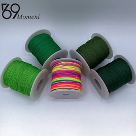 تصویر نخ دستبند 100 یاردی رنگ سبز یشمی 