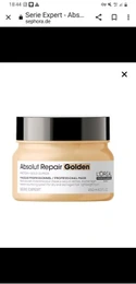 ماسک مو لورال پروفشنال مدل ابسولوت ریپیر گلدن پروتئین تراپی حجم ۲۵۰میل L'ORÉAL ABSOLUT REPAIR GOLDEN PROTEIN +GOLD QUINOA