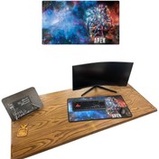 تصویر پد موس مخصوص بازی سایز بزرگ طرح گیمینگ gaming mouse pad model Almas