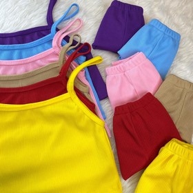 تصویر ست نیم تنه و شورتک شیلا 