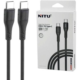 تصویر کابل تبدیل فست شارژ Nitu NC141 Type-C to Type-C 60W 1.2m Nitu NC141 Type-C to Type-C 60W 1.2m Cable