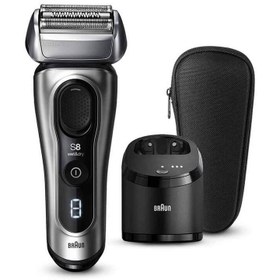 Braun Electric Razor for Men, Series 8 8467cc Electric Foil Shaver with  Precision Beard Trimmer, Cleaning & Charging SmartCare Center, Galvano  Silver