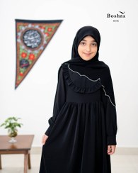 تصویر عبا دخترانه سوجان مشکی 