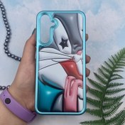 تصویر قاب گوشی سامسونگ گلکسی A25 (سیلیکونی متالیک طرح خرگوش) Samsung Galaxy A25 Phone Case Metallic Silicone With Rabbit Design