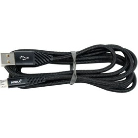 تصویر کابل میکرو یو اس بی فست شارژ Hiska LX-200 4A 2m HISKA LX-200 4A 2M MICROUSB CABLE