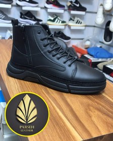 تصویر نیم بوت مردانه چرم پارسه مدل PL-P115 