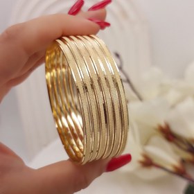 تصویر النگو طلا روس سبک ترند زنانه - مدل۲سایز۵ 