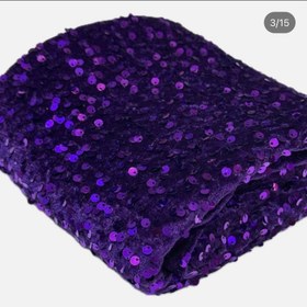 تصویر مخمل پولکی بنفش 