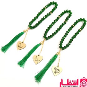 تصویر تسبیح ۳۳ عددی سبز غدیر 