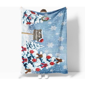 تصویر پتو تلویزیون طرح دار پلی استر ارایس هوم برای سال نو و کریسمس برند eray home Erays Home New Year & Christmas Patterned Polar TV Blanket