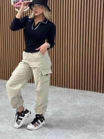 تصویر بلوز یقه شکاری کد 114 