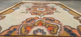 تصویر فرش نمدی 6 متری با رنگ گیاهی 