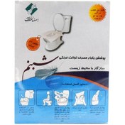 تصویر روکش یکبار مصرف توالت فرنگی شبنم بسته ۲۰ عددی 