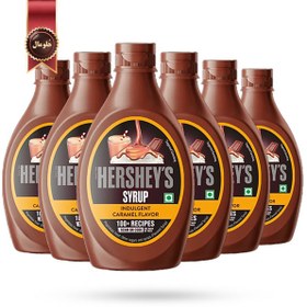 تصویر 6 عدد سس کارامل هرشیز caramel syrup Hershey's وزن 680 گرم 