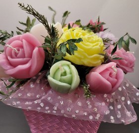 تصویر دسته گل شمع phonix_candle