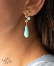 تصویر E281 گوشواره دایره مینا SIZE S 