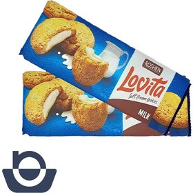 تصویر کوکی شکلاتی روشن لاویتا با مغز کرم شکلاتی 127 گرم ROSHEN LOVITA Soft Cream Cookies