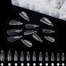 تصویر قالب کاشت ژل ناخن NBI ان بی آی 120 عددی بادامی 