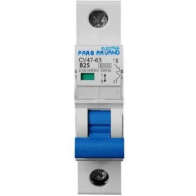 تصویر کلید ( فیوز ) مینیاتوری تکفاز 10 آمپر پارس اروند PARS ARVAND miniature key 10A