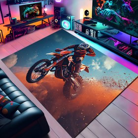 تصویر فرش چاپی طرح موتور کد G115 