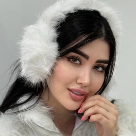 تصویر گوشگیر تدی زنانه کد 63 - مشکی Women's Teddy Earrings Code 63