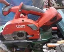 تصویر اره دیسکی گردبر شارژی هیلتی لیختن اشتاین مدل HILTI SCM 22-A همراه تیغ اره اصلی استوک 