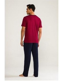 تصویر ست پیژامه مردانه مجموعه جهیزیه مردان 4 اورجینال D'S Damat 