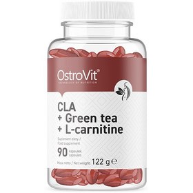 تصویر سی ال ای+چای سبز+ال-کارنیتین استرویت OstroVit CLA + Green Tea + L-carnitine‏ - 90 عددی 