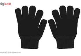 تصویر دستکش کد 18 - مشکی - L 