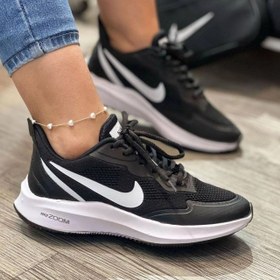 تصویر کتونی نایک رانینگ سفید و مشکی زنانه دخترانه کفش ونس اسپرت نایکی ( 3100 ) NIKE