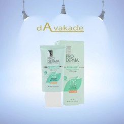 تصویر کرم CC رنگی صورت و گردن SPF40 رزا وست رنگ طبیعی پرودرما PRODERMA 